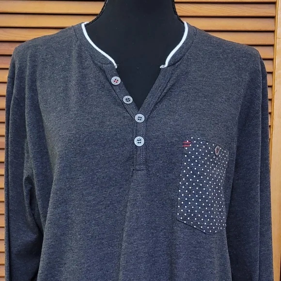 NWOT Brave Soul Men's Henley Tee Size Large - Picture 2 of 13